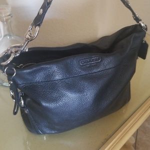 Black coach hangbag